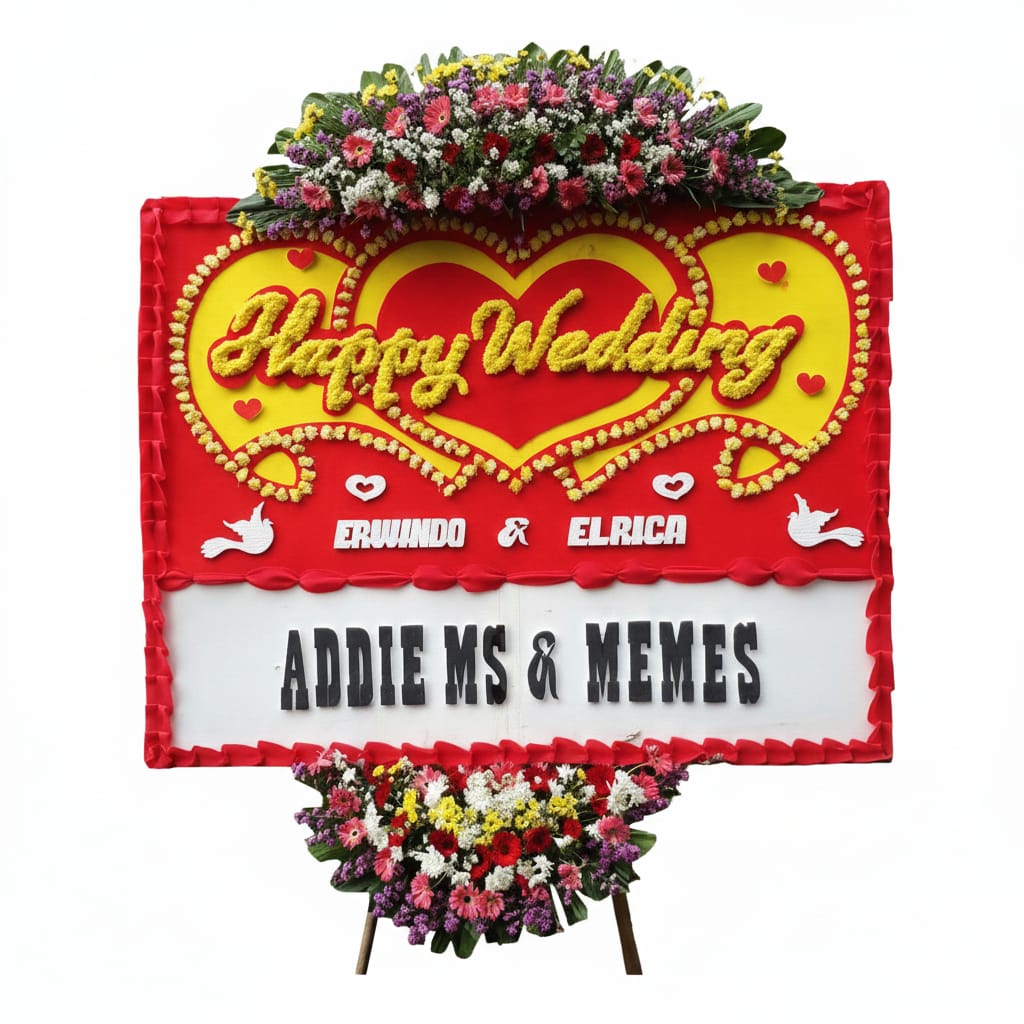 Bunga Papan Wedding 17