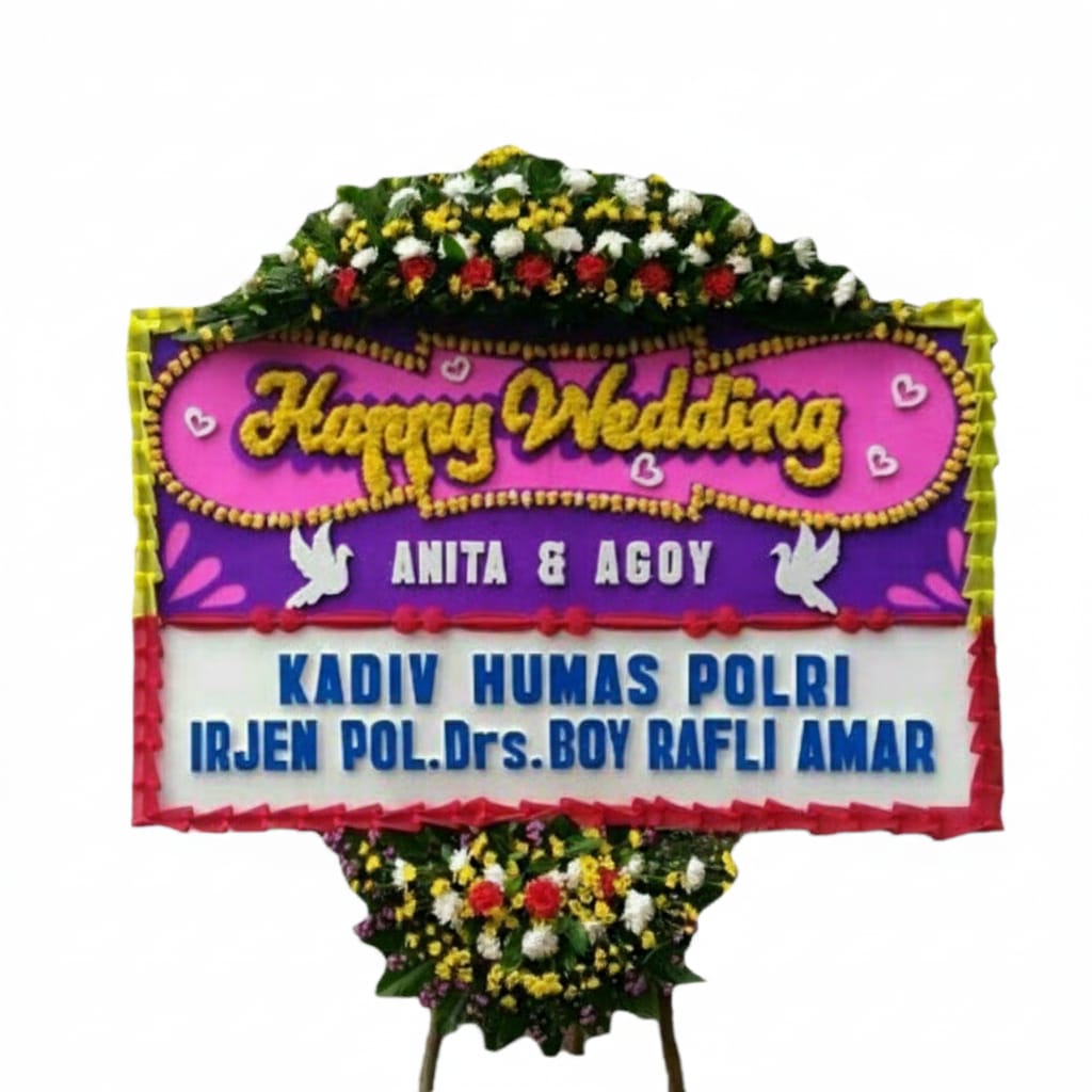 Bunga Papan Wedding 08