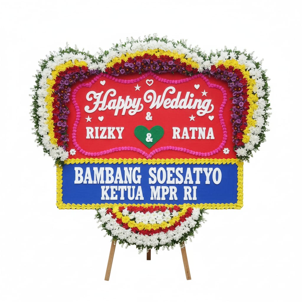 Bunga Papan Wedding 05